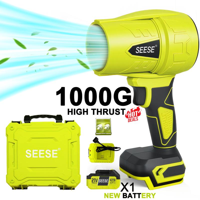 מפוח סילון טורבו של SEESE, מפוח עלים, מאוורר טורבו אלים, מנוע נחושת טהורה, ייבוש רכב לאחר שטיפה, מפוח שלג ידני, מפוח שלג טורבו אלחוטי, ניקוי אוויר טורבו, שיפוץ בית, תחזוקת גינה, מתנות לחג