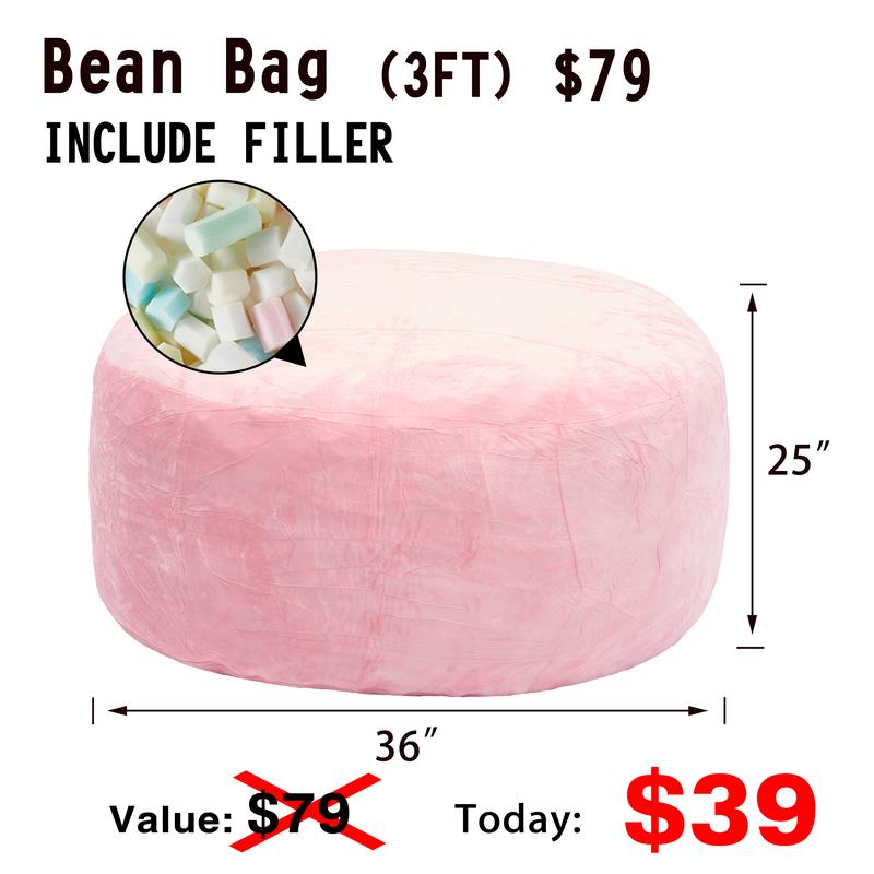 3 רגל/4 רגל/5 רגל/ג'מבו (עם מילוי) פוף ספה עצלנית משלוח חינם כיסוי פלנל להסרה לרהיטים מקצף זיכרון עם ריבאונד גבוה