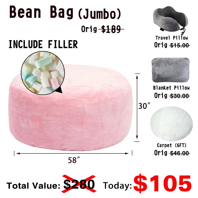 3 רגל/4 רגל/5 רגל/ג'מבו (עם מילוי) פוף ספה עצלנית משלוח חינם כיסוי פלנל להסרה לרהיטים מקצף זיכרון עם ריבאונד גבוה