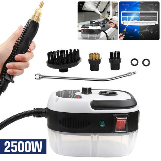מנקה קיטור ידני 2500W למכוניות, מכשיר אדים נייד עם יישום רב-משטחי, טמפרטורה גבוהה ועיצוב נייד 