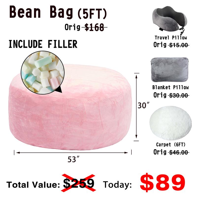 3 רגל/4 רגל/5 רגל/ג'מבו (עם מילוי) פוף ספה עצלנית משלוח חינם כיסוי פלנל להסרה לרהיטים מקצף זיכרון עם ריבאונד גבוה