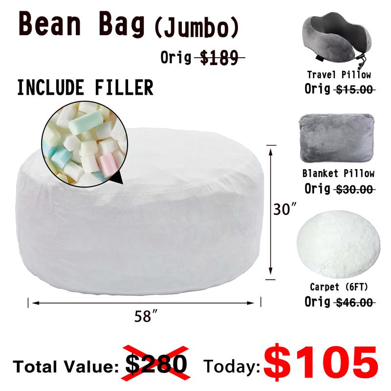 3 רגל/4 רגל/5 רגל/ג'מבו (עם מילוי) פוף ספה עצלנית משלוח חינם כיסוי פלנל להסרה לרהיטים מקצף זיכרון עם ריבאונד גבוה