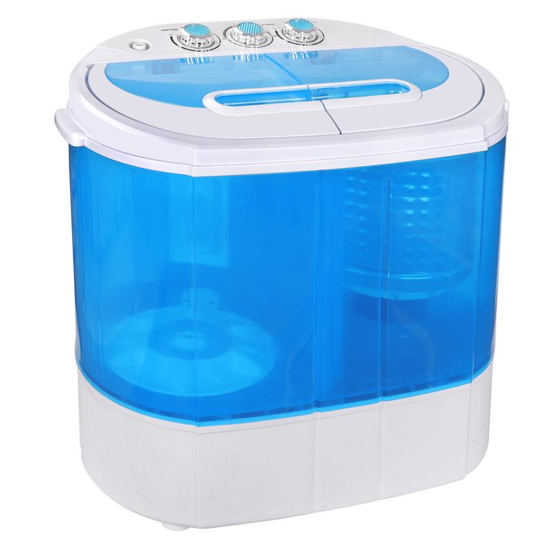 מכונת כביסה ניידת Segawe Mini Twin Bath – מכונת כביסה ומייבש סחיטה קומפקטית עם קיבולת של 7,5 ק"ג 