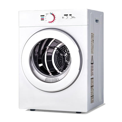 מייבש כביסה נייד Euhomy 110V 850W מייבשי כביסה קומפקטיים 1.5 רגל מעוקב פתח קדמי נירוסטה מייבש כביסה חשמלי עם אמבטיה נירוסטה לדירות, קרוואנים, מעונות, לבן שליטה קלה 