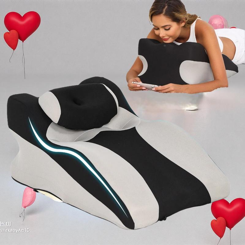 כרית קצף זיכרון למבוגרים, עיצוב ארגונומי, כרית קצף זיכרון לגב, צוואר, תמיכה לרגליים, כרית קריאה עם הפנים כלפי מטה, בד רך בנוחות, שימוש רב-תכליתי, כרית שינה לבית, כרית קצף ספה בסלון, אידיאלית לעיסוי גב 