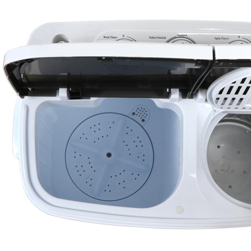 מכונת כביסה ניידת Segawe Mini Twin Bath – מכונת כביסה ומייבש סחיטה קומפקטית עם קיבולת של 7,5 ק"ג 