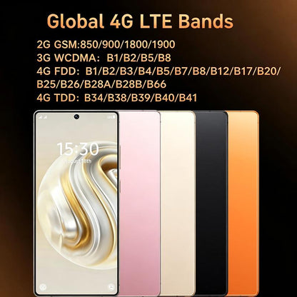 סמארטפון Dual SIM עם מסך בגודל 6.56 אינץ', מצלמה אחורית 13MP ומצלמה קדמית 5MP, זיכרון RAM בנפח 4GB, אחסון פנימי של 32GB, תמיכה בכרטיס זיכרון SD עד 128GB ומצב המתנה כפול לשני כרטיסי SIM