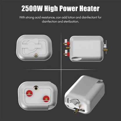 מנקה קיטור ידני 2500W למכוניות, מכשיר אדים נייד עם יישום רב-משטחי, טמפרטורה גבוהה ועיצוב נייד 