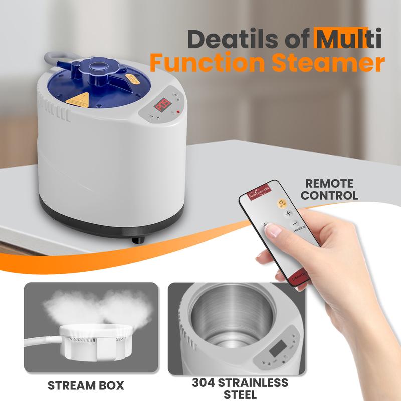 סאונה ביתית ניידת | מערכת ספא עם מיכל 3 ליטר וחימום מהיר