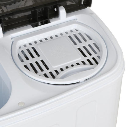 מכונת כביסה ניידת Segawe Mini Twin Bath – מכונת כביסה ומייבש סחיטה קומפקטית עם קיבולת של 7,5 ק"ג 