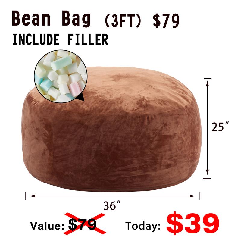 3 רגל/4 רגל/5 רגל/ג'מבו (עם מילוי) פוף ספה עצלנית משלוח חינם כיסוי פלנל להסרה לרהיטים מקצף זיכרון עם ריבאונד גבוה