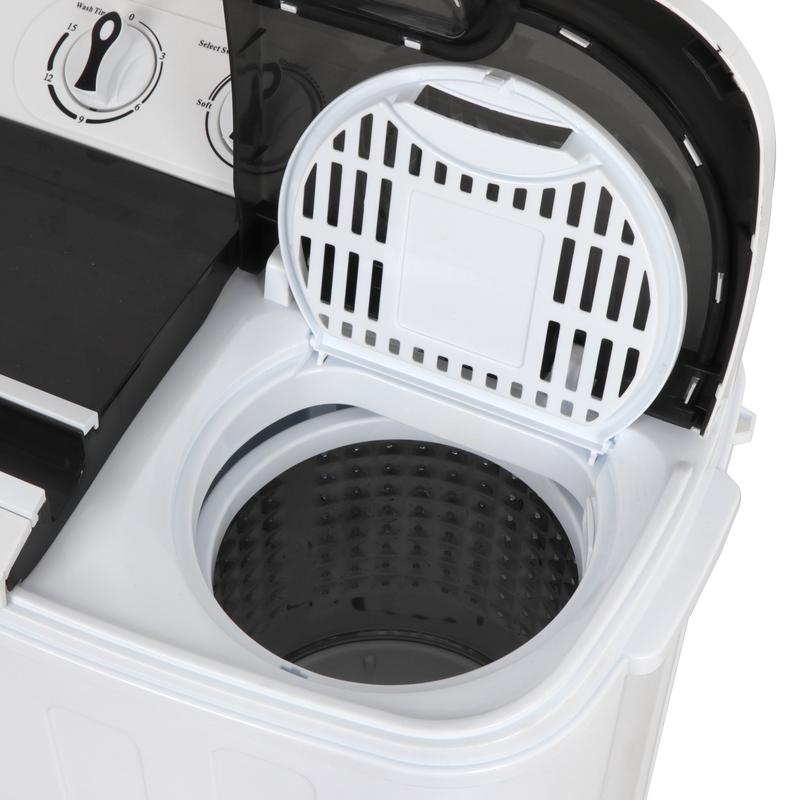 מכונת כביסה ניידת Segawe Mini Twin Bath – מכונת כביסה ומייבש סחיטה קומפקטית עם קיבולת של 7,5 ק"ג 