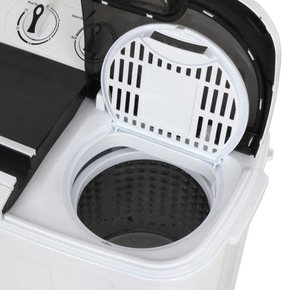 מכונת כביסה ניידת Segawe Mini Twin Bath – מכונת כביסה ומייבש סחיטה קומפקטית עם קיבולת של 7,5 ק"ג 