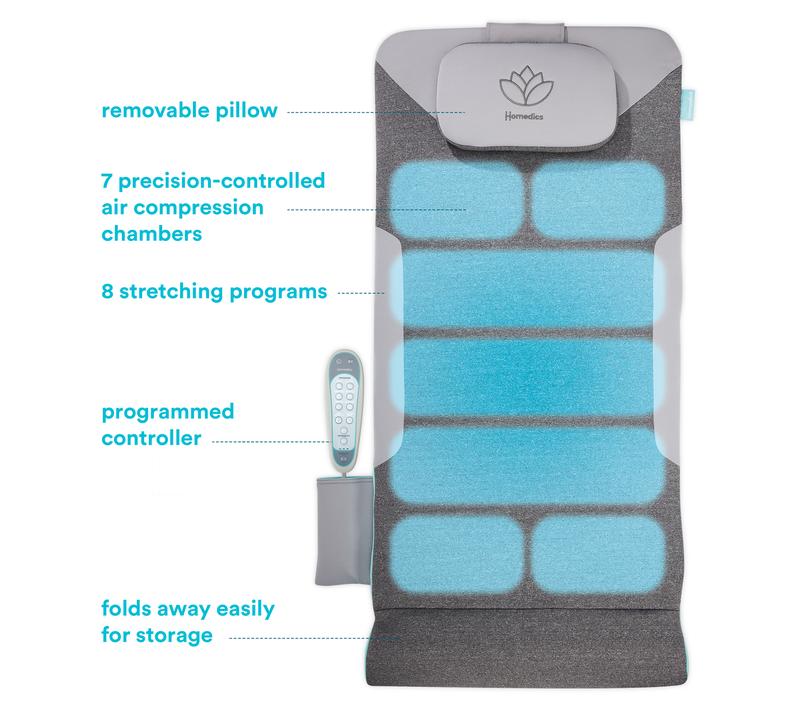 מזרן מתיחת גב HoMedics Air Compression עם 8 תוכניות 
