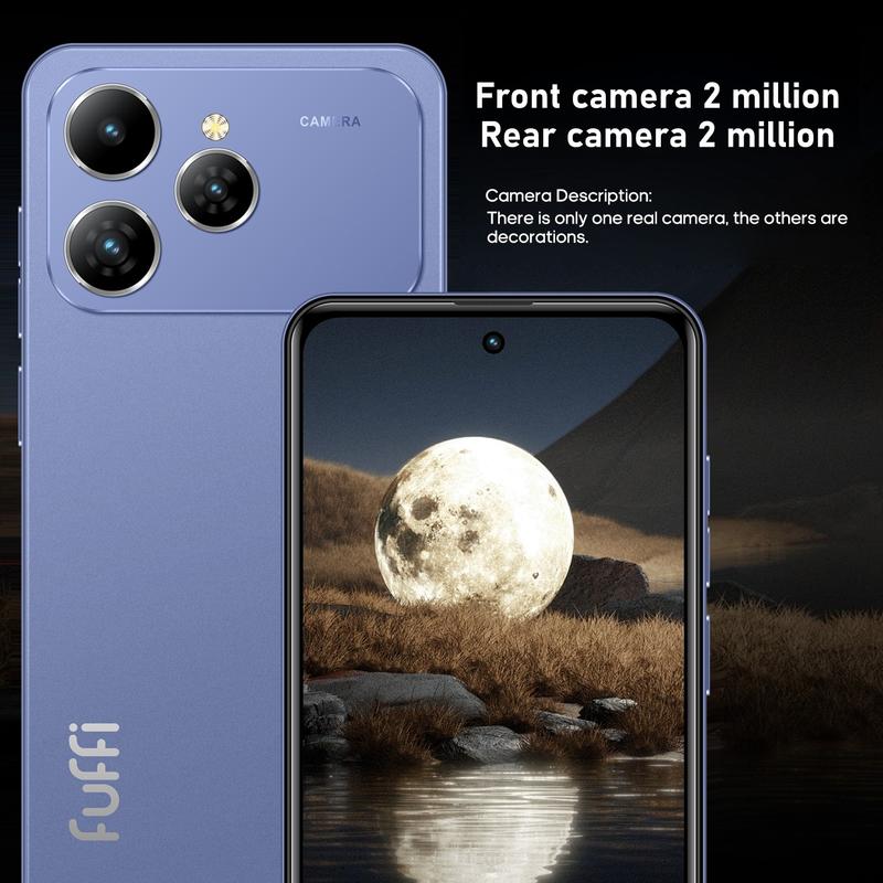 טלפון נייד חכם של Fuffi עם צג 6.56 אינץ', זיכרון RAM בנפח 3GB + אחסון 32GB, כרטיס סים כפול, סוללה 3100mAh, אנדרואיד 10 עם GPS 