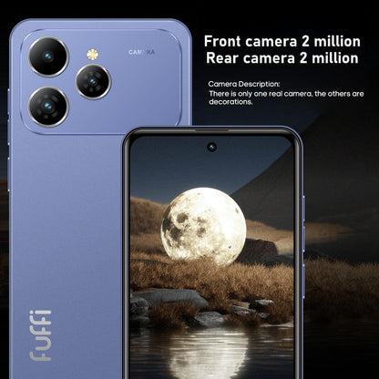 טלפון נייד חכם של Fuffi עם צג 6.56 אינץ', זיכרון RAM בנפח 3GB + אחסון 32GB, כרטיס סים כפול, סוללה 3100mAh, אנדרואיד 10 עם GPS 