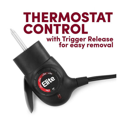 מחבת חשמלית ענקית 10 קוורט | פיית מזיגה נוחה וגימור אבן יוקרתי