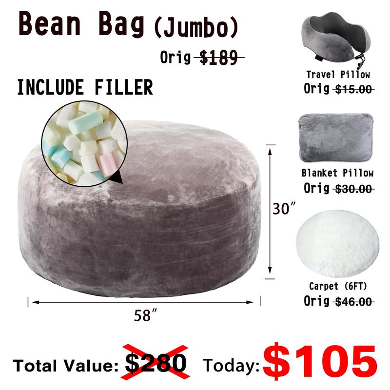 3 רגל/4 רגל/5 רגל/ג'מבו (עם מילוי) פוף ספה עצלנית משלוח חינם כיסוי פלנל להסרה לרהיטים מקצף זיכרון עם ריבאונד גבוה