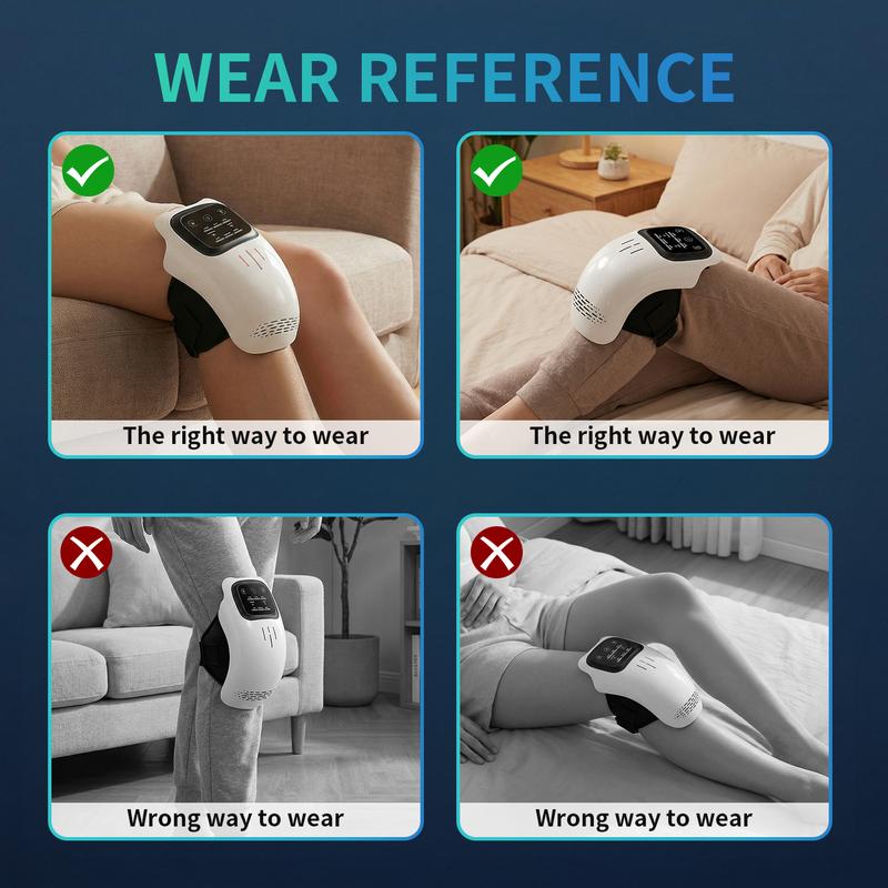 1 יחידות מכשיר עיסוי ברך חשמלי נייד ונוח, מכשיר עיסוי ברך נטען, מתנות למכשירי טיפוח אישי 