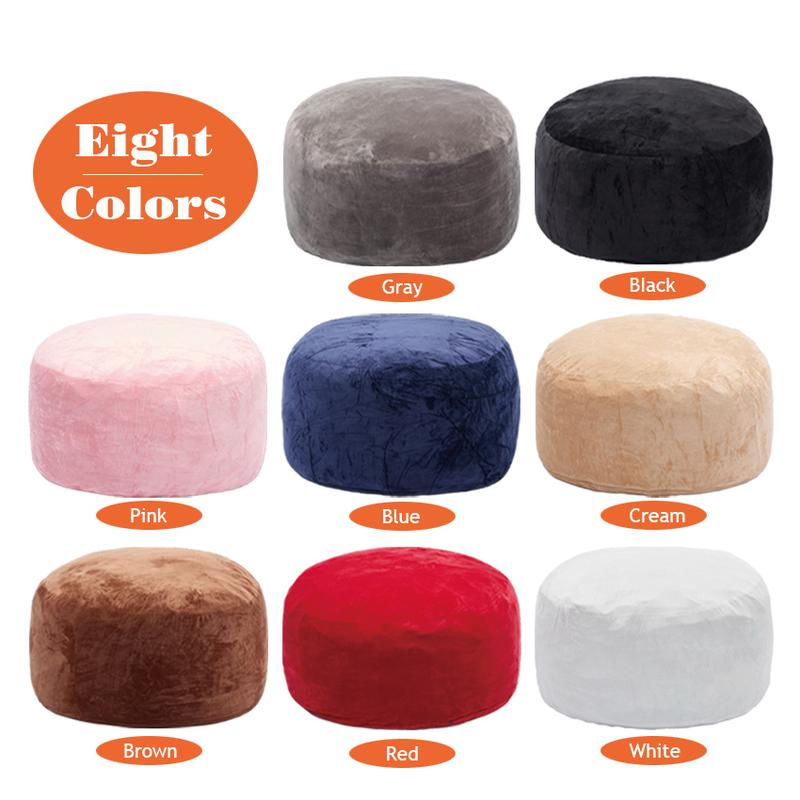 3 רגל/4 רגל/5 רגל/ג'מבו (עם מילוי) פוף ספה עצלנית משלוח חינם כיסוי פלנל להסרה לרהיטים מקצף זיכרון עם ריבאונד גבוה